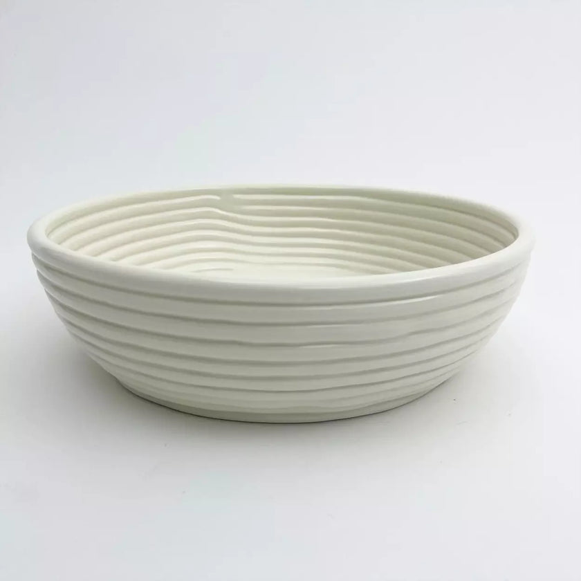 corbeille reliefs blanche