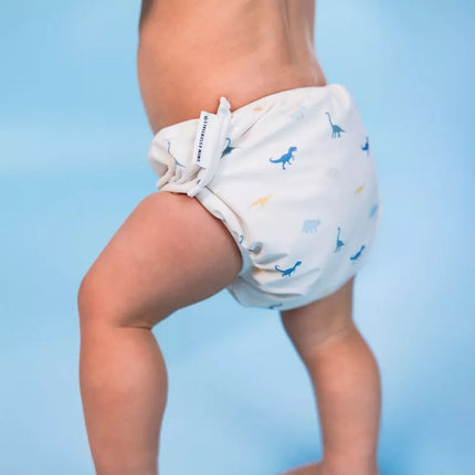 couche de natation dinosaure beige