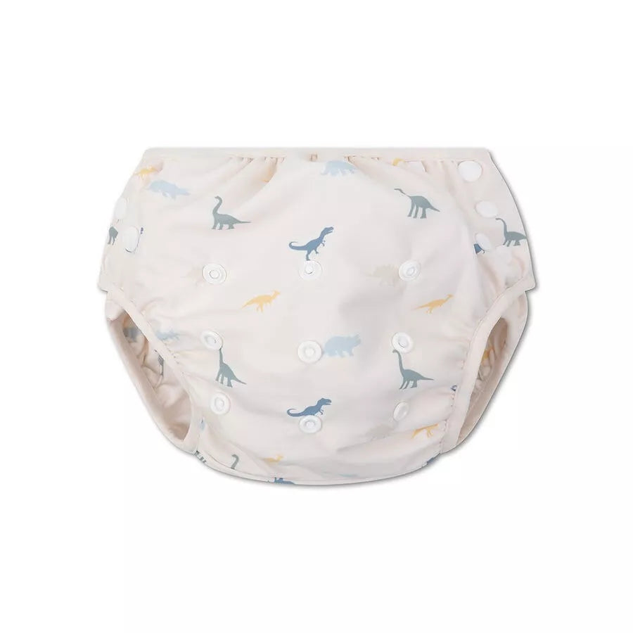 couche de natation dinosaure beige