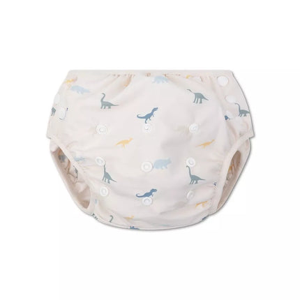 couche de natation dinosaure beige