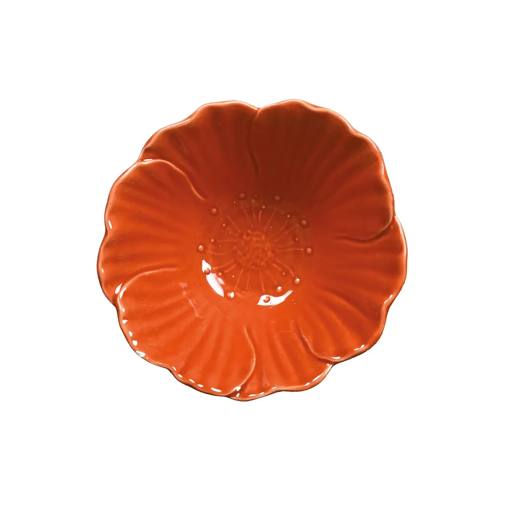 Coupe fleur terracota