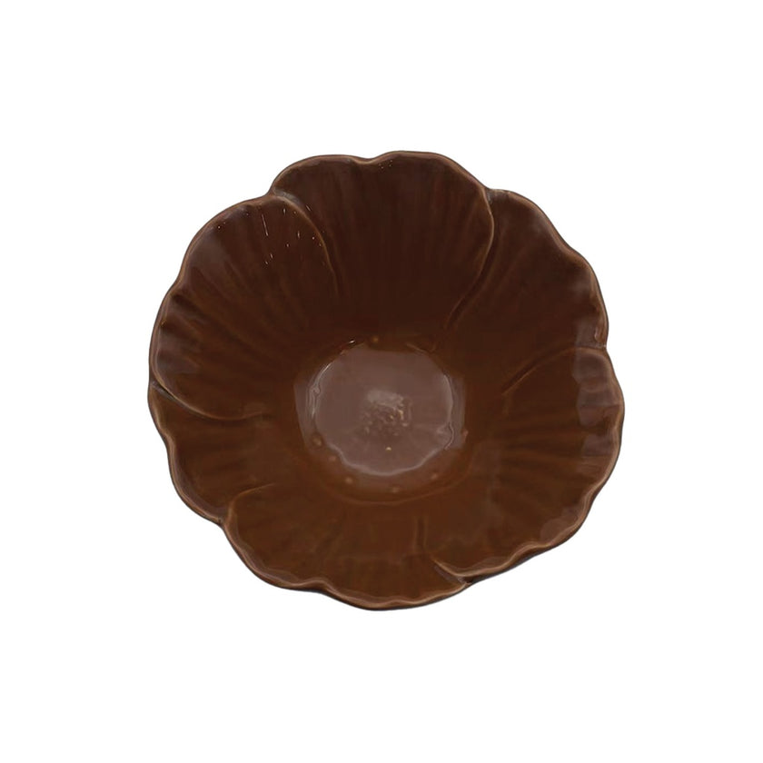 coupelle fleur marron