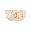 Coupelles en verre moucheté doré