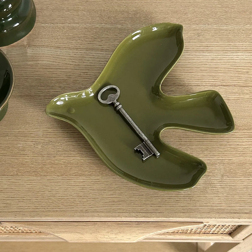 coupelle oiseau kaki