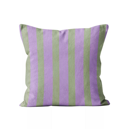 coussin rayé Lilas 45x45 cm