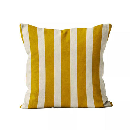 coussin rayé Or 45x45 cm