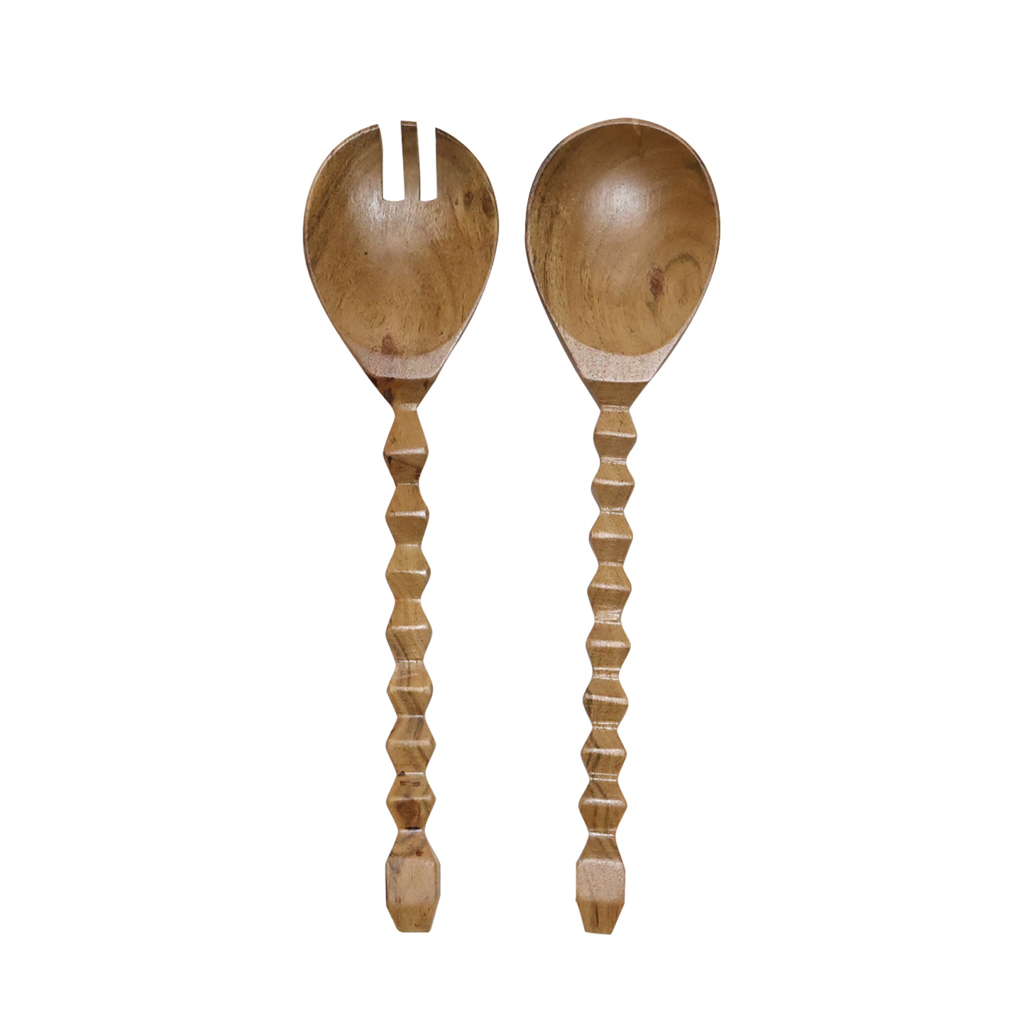 Couverts à Salade Boule en Bois – 30 cm