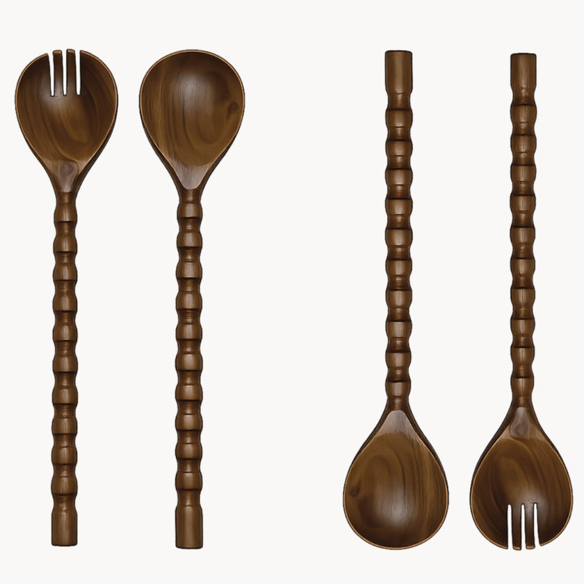 Couverts à Salade Anna en Bois – 30 cm