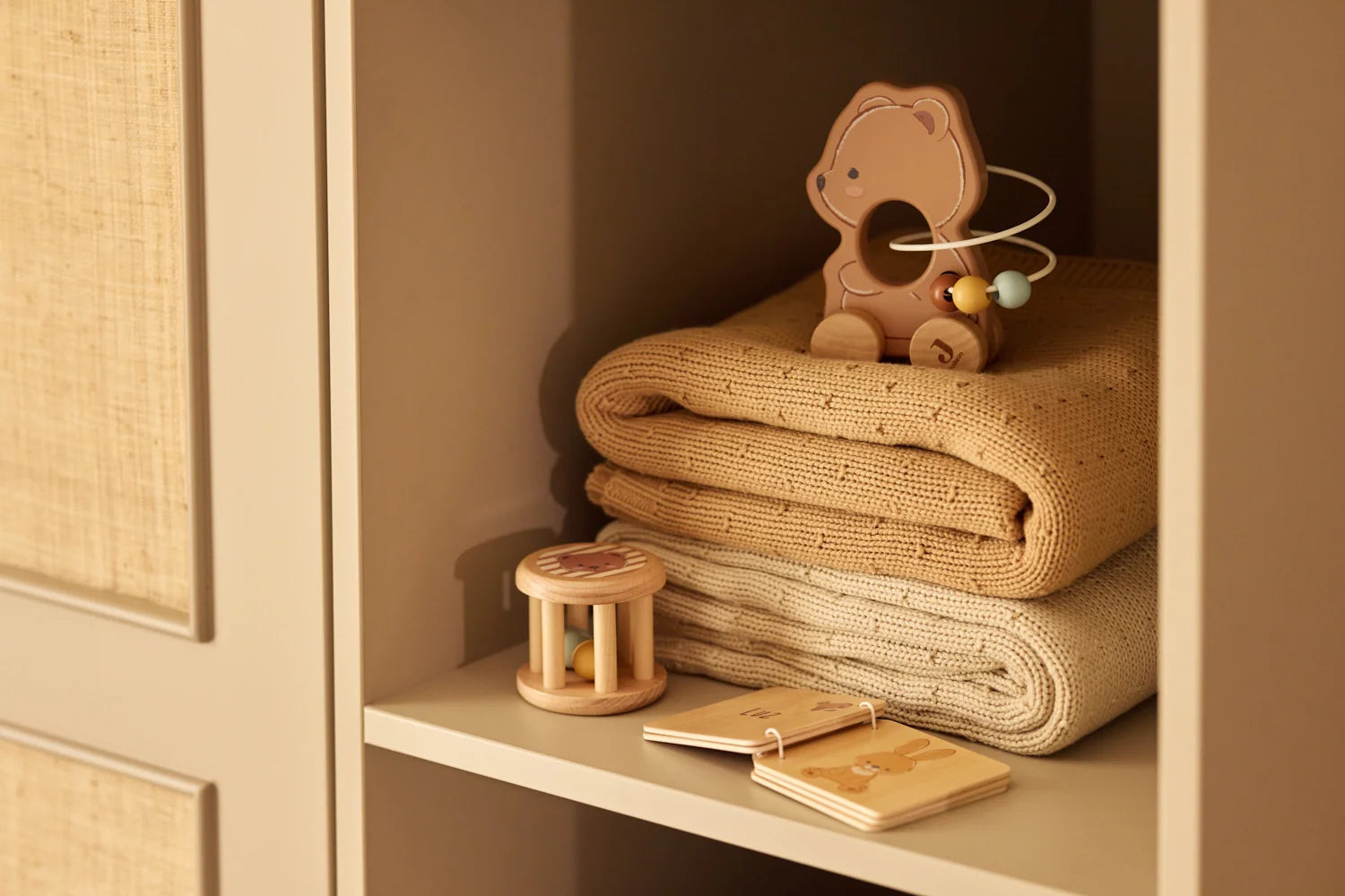 Couverture berceau hazel et sand Jollein