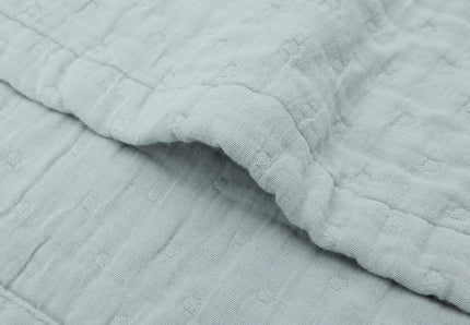 Couverture en gaze Sea Green Jacquard Jollein