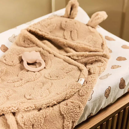 couverture lapin marron