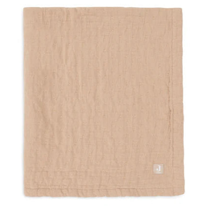 couverture berceau jacquard biscuit