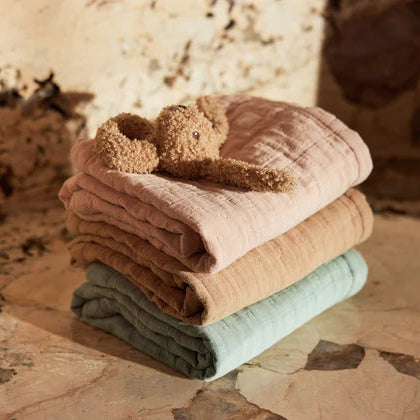 couverture berceau jacquard biscuit