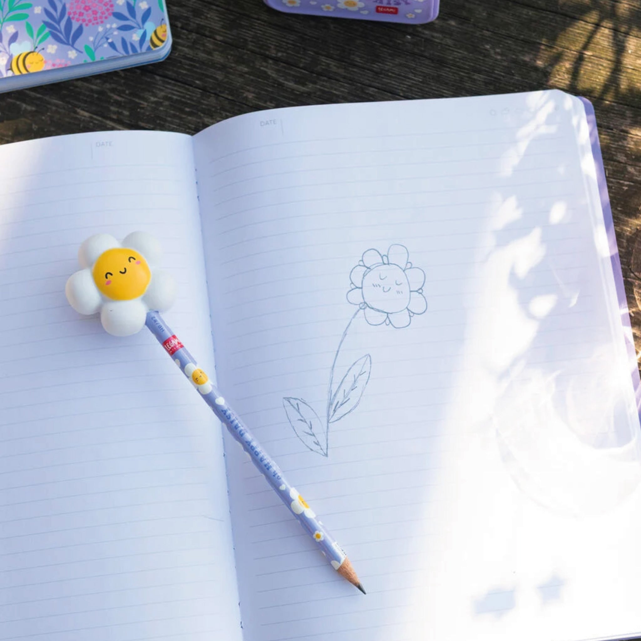Crayon à papier avec fleur squishy Daisy – Legami