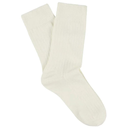 Chaussettes ESCUYER - CLASSIC RIBBED - ECRU