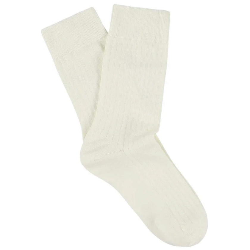 Chaussettes ESCUYER - CLASSIC RIBBED - ECRU