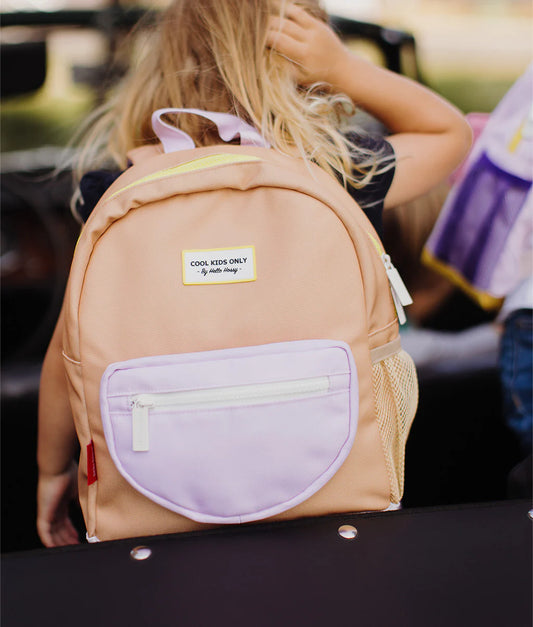 cartable rose et caramel