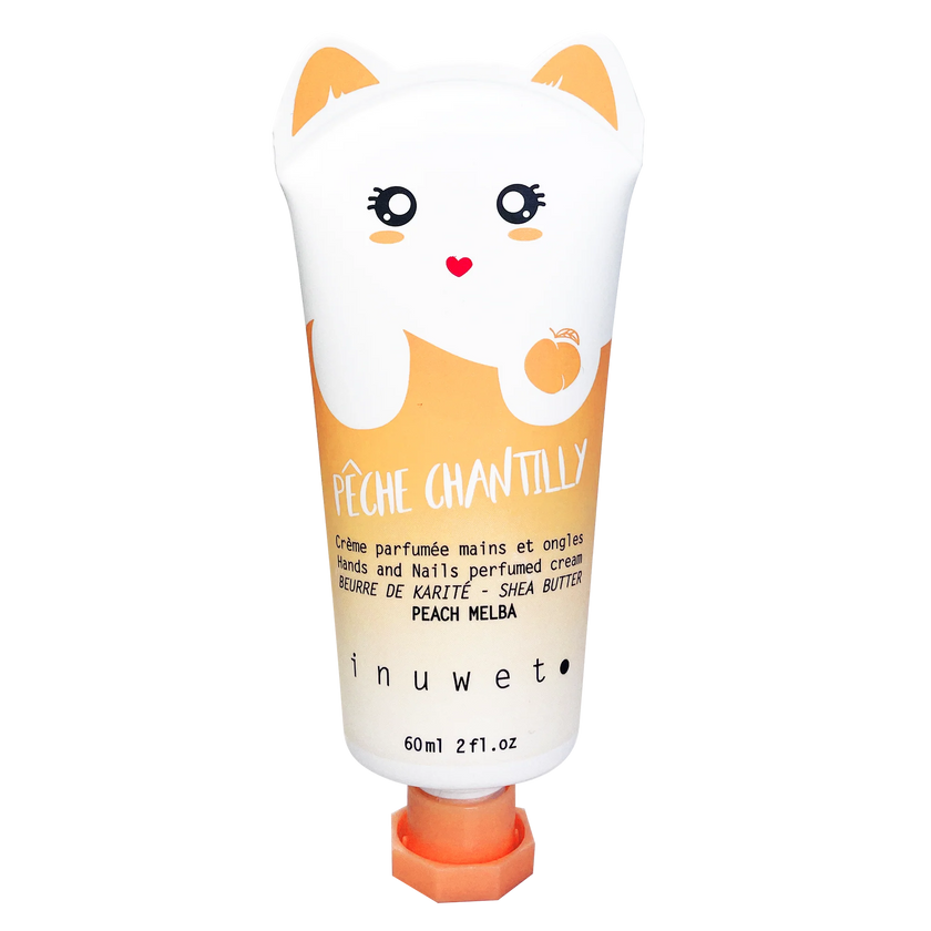 creme main pêche chantilly