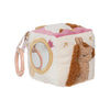 cube d'activité rose et beige