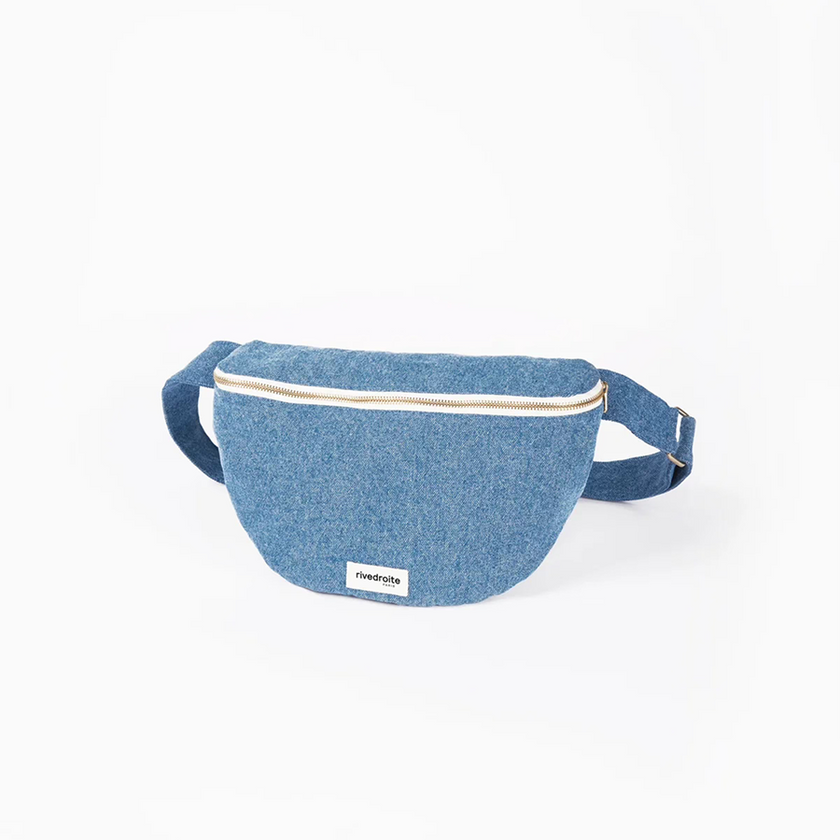 sac banane denim clair