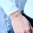 Bracelet fin maille marine acier inoxydable Sani