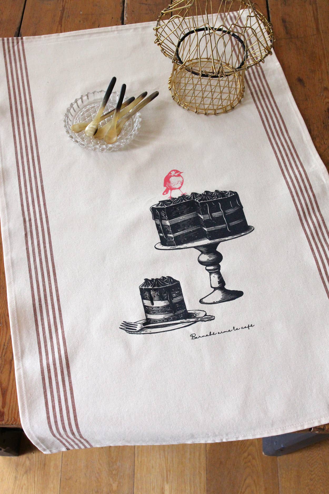 Torchon de cuisine XXL - 100% coton - serigraphie originale