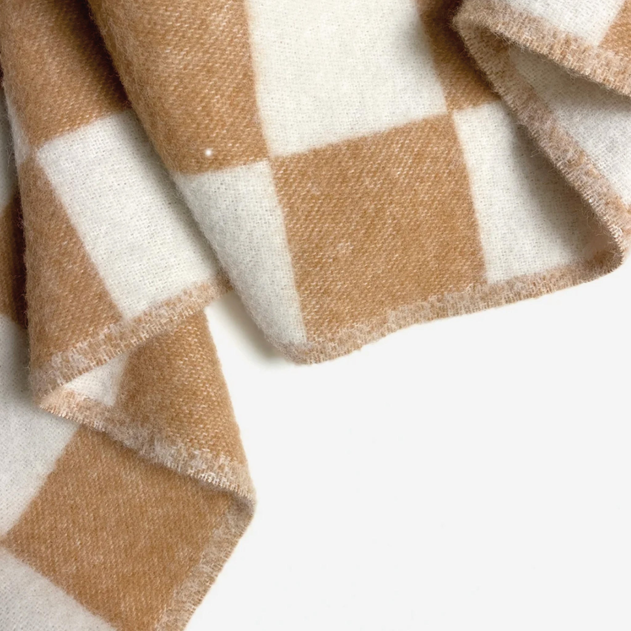 Plaid Damier Terra White - MAISON DEUX
