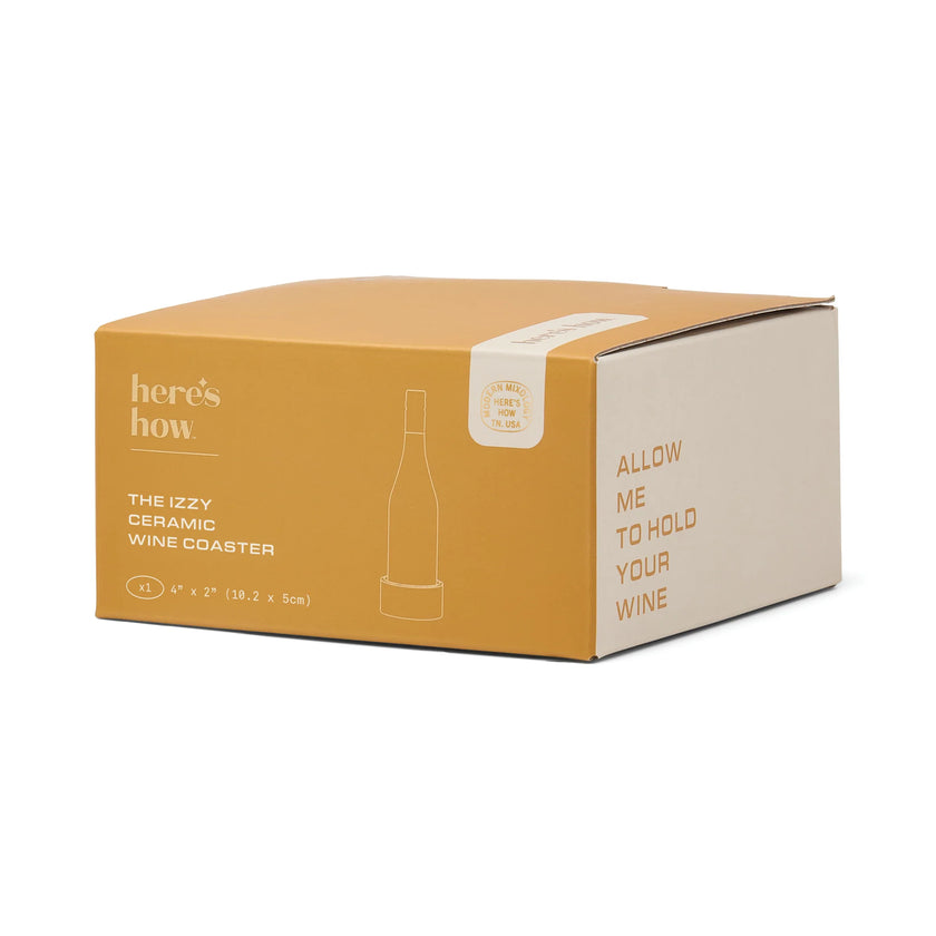Dessous de bouteille de vin rayures jaune