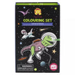 Set de coloriage dino dans l'espace