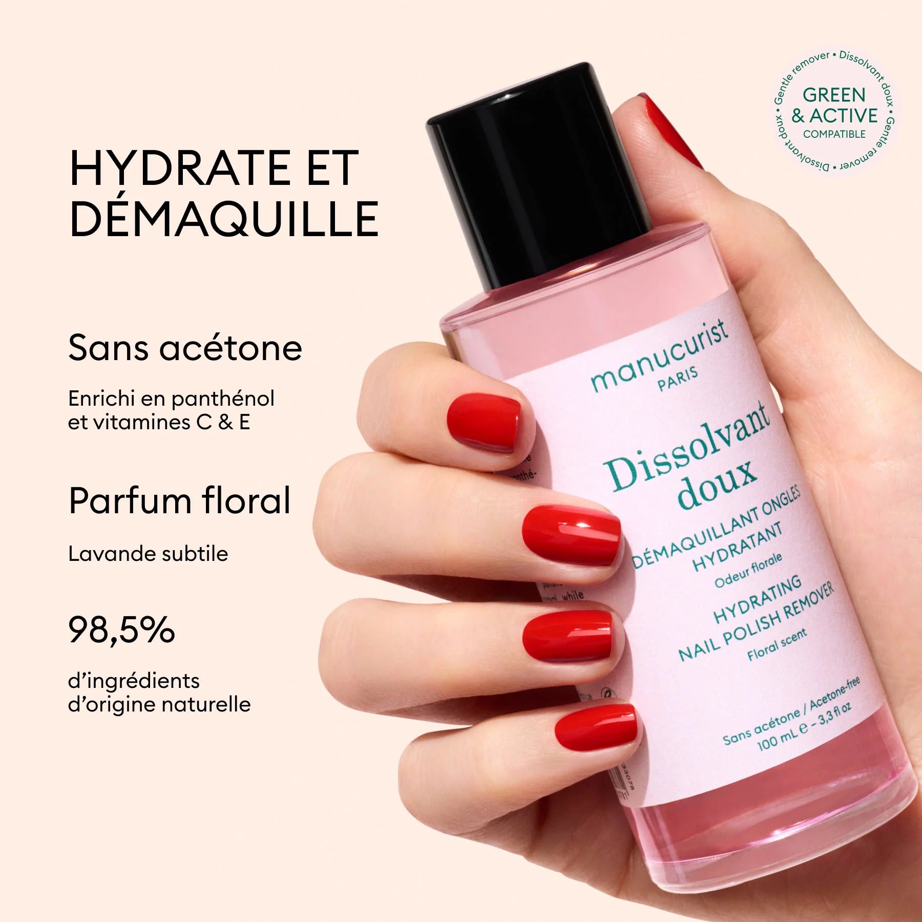 Dissolvant doux manucurist