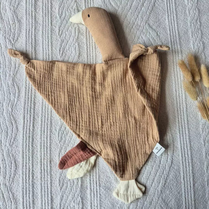 Doudou lange oie marron