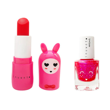 Duo vernis a eau et baume cerise et fraise inuwet