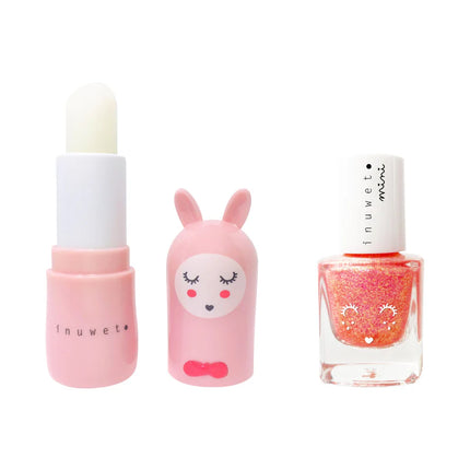 Duo de vernis et baume à levre kids Inuwet fraise