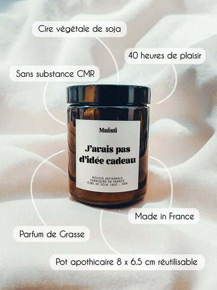 Bougie Parfumée | J'avais pas d'idée cadeau