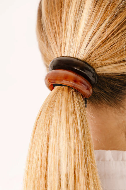 Élastique coffee bean et coco pony cuff