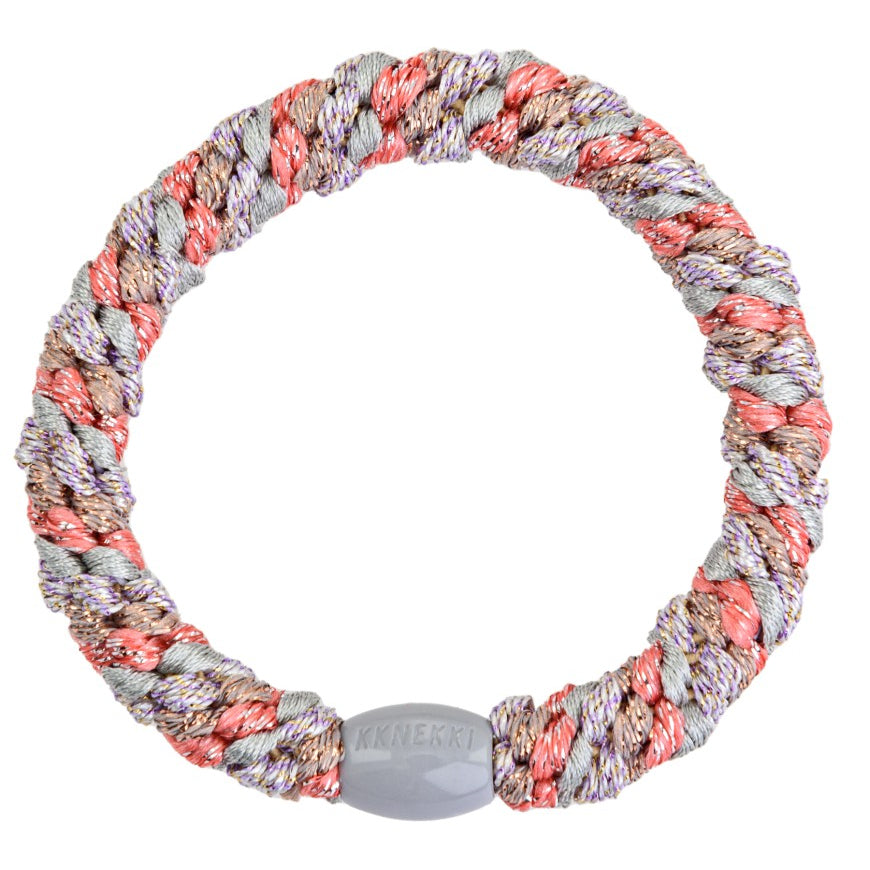 elastique mix coral glitter
