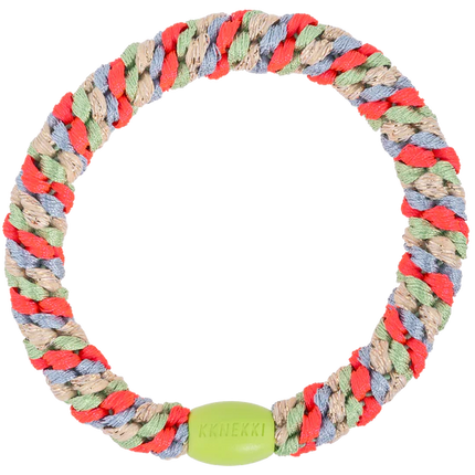 elastique mix grass green pink neon