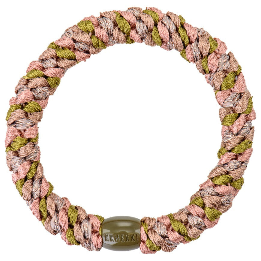 elastique mix green pink multi