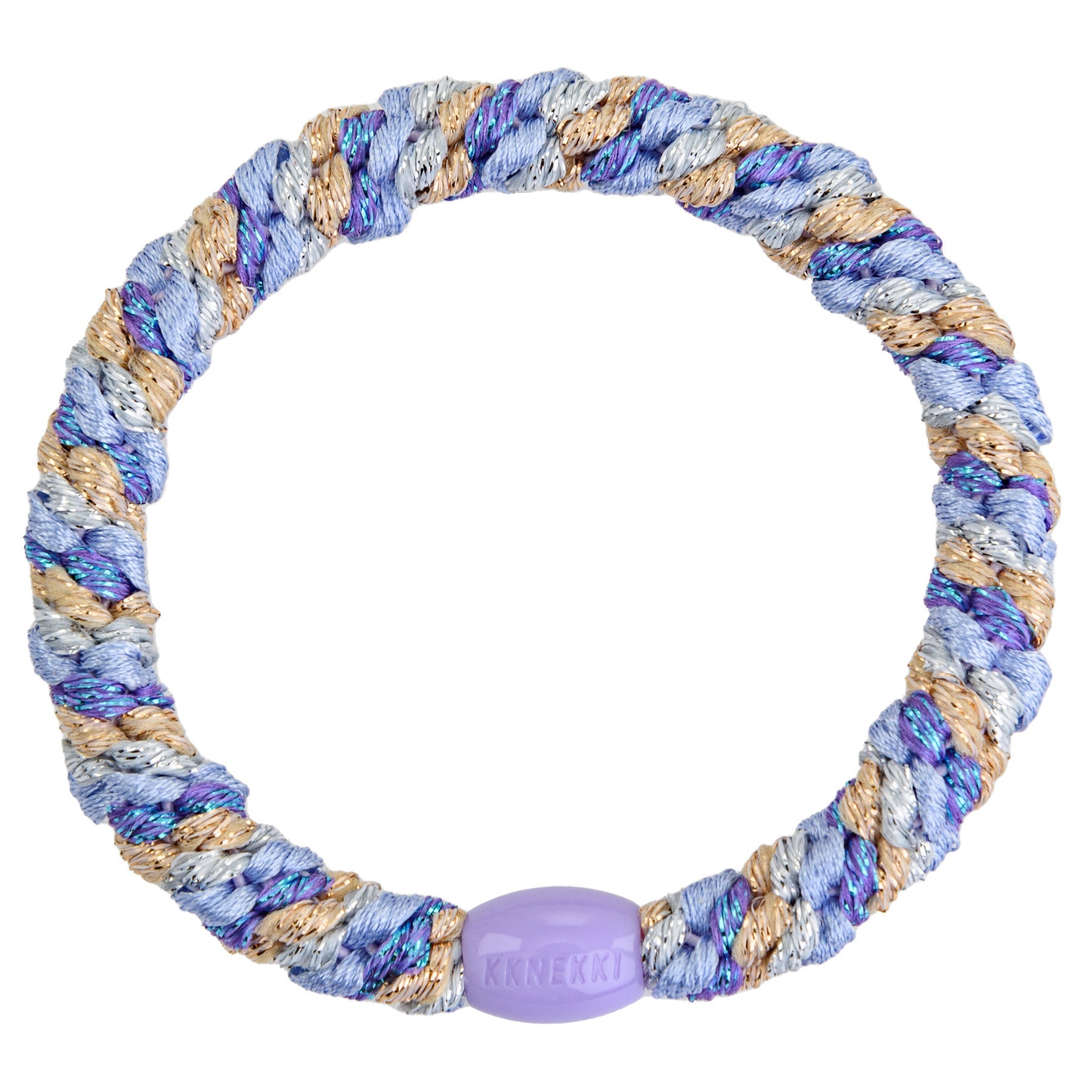 elastique mix purple silver gold