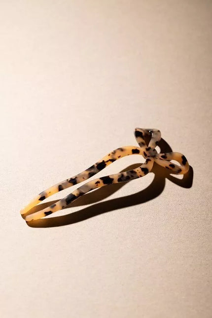 epingle à cheveux noeud boogs light tortoise 