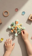 Étoile silicone sensorielle vert