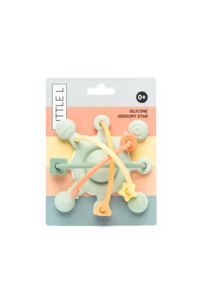 Étoile silicone sensorielle vert