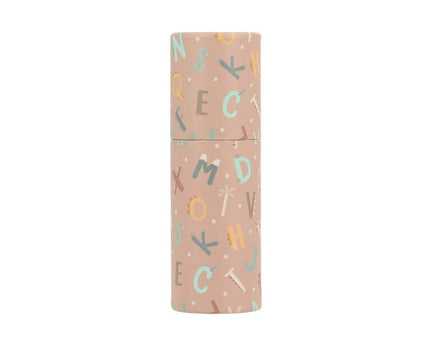 Tube 12 Crayons Funny Letters