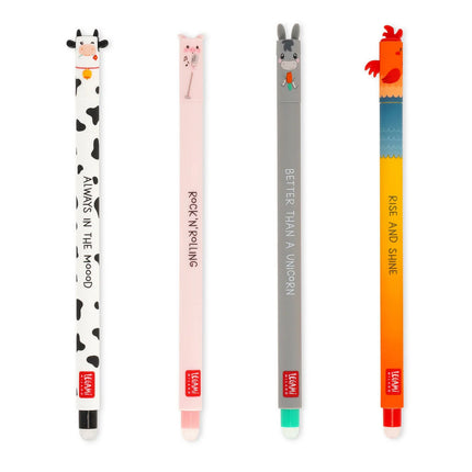 Set 4 stylos Legami farm sweet farm