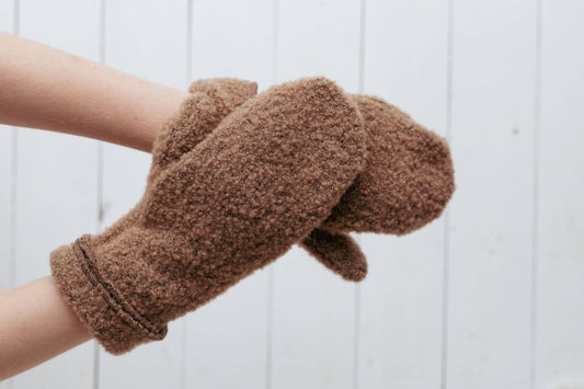 Gants en laine Boucle