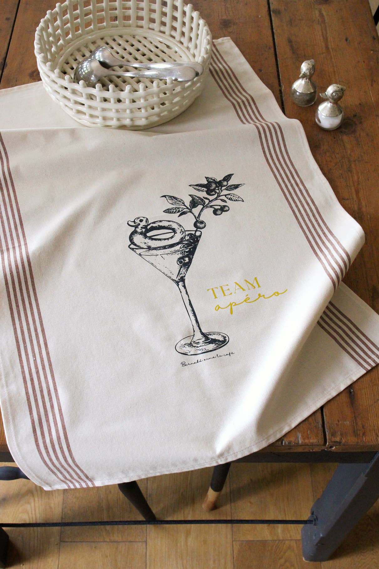 Torchon de cuisine XXL - 100% coton - serigraphie originale