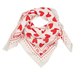 Foulard blanc et rouge grand format atelier wagram