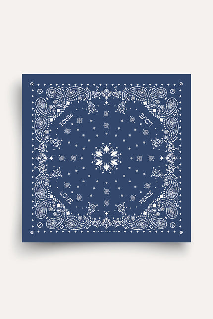 Foulard en laine Navy Antique ANTAN