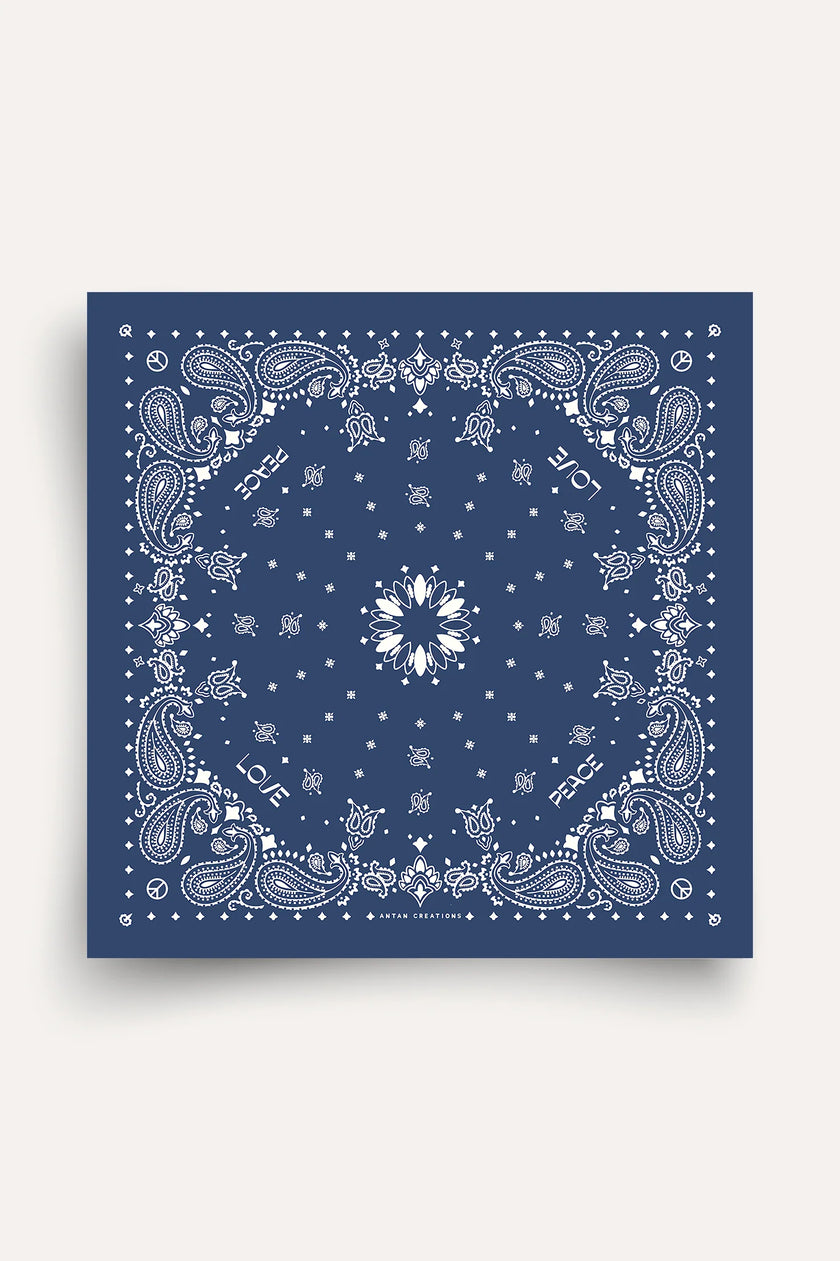 Foulard en laine Navy Antique ANTAN