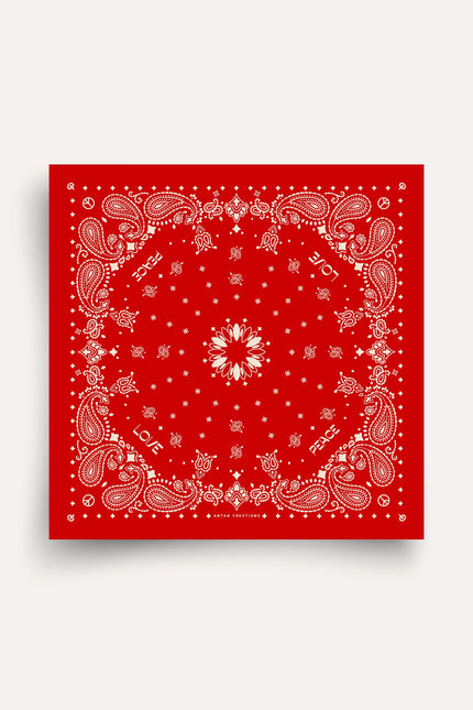 Foulard en laine flame antique white ANTAN